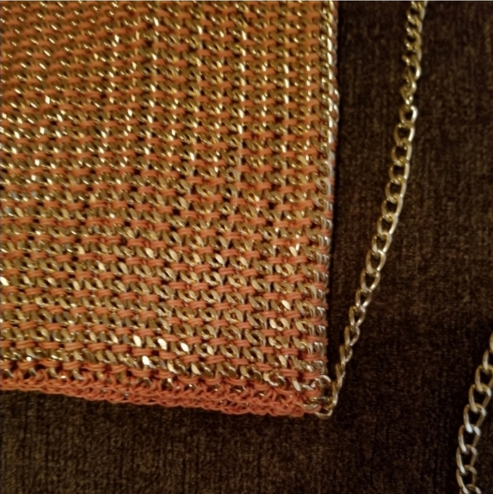 Clutch Chain and Cord Woven Crossbody Gold Tone - Picture 7 of 16